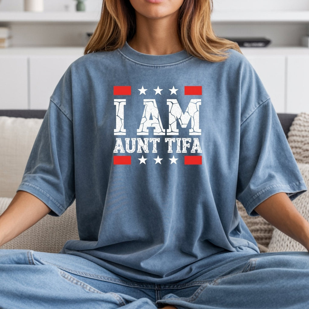 I Am Aunt Tifa Shirt – Funny Meme Graphic Tee for Aunts product image 7