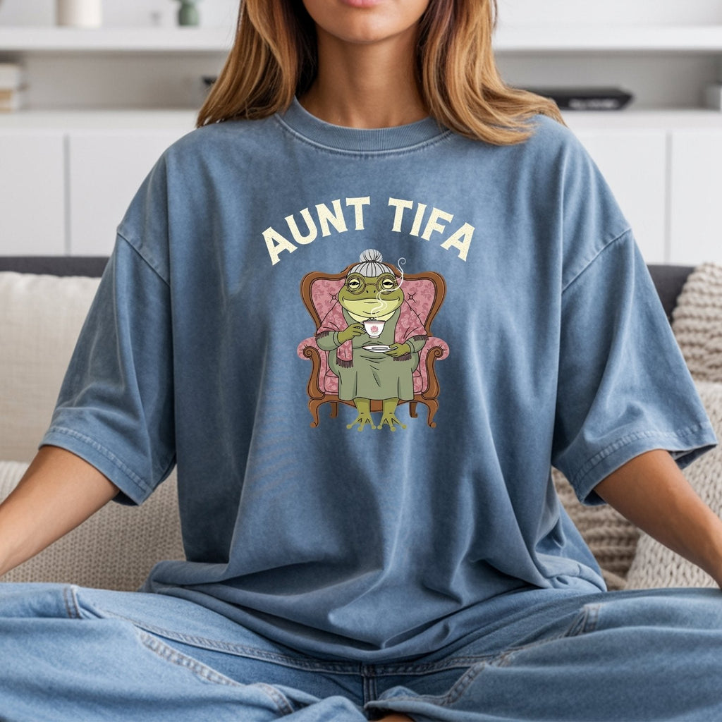 Aunt Tifa Graphic Tee – Funny Internet Meme Style T-Shirt product image 7
