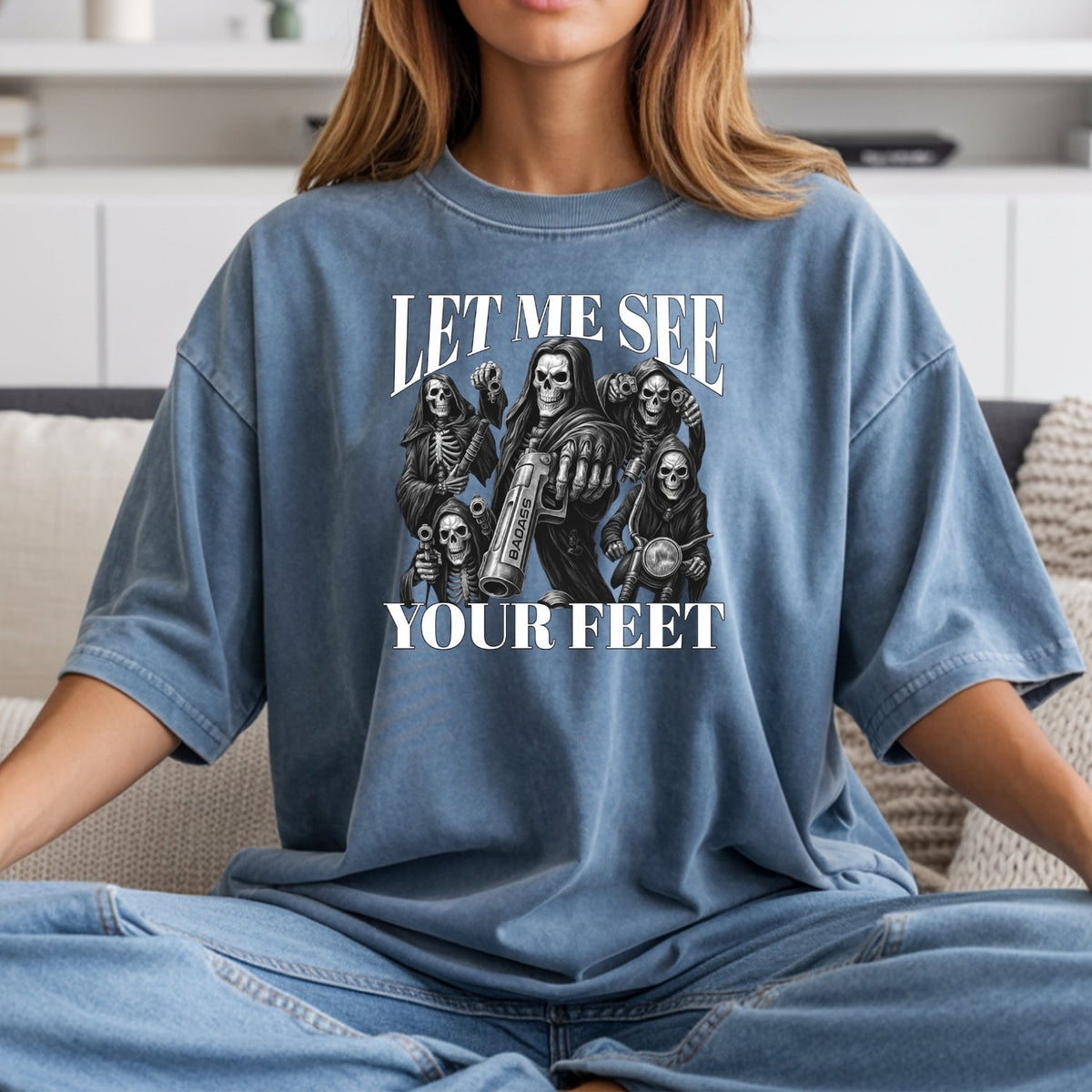 Let Me See Your Feet T-Shirt – Funny Awkward Meme Tee – product image 10