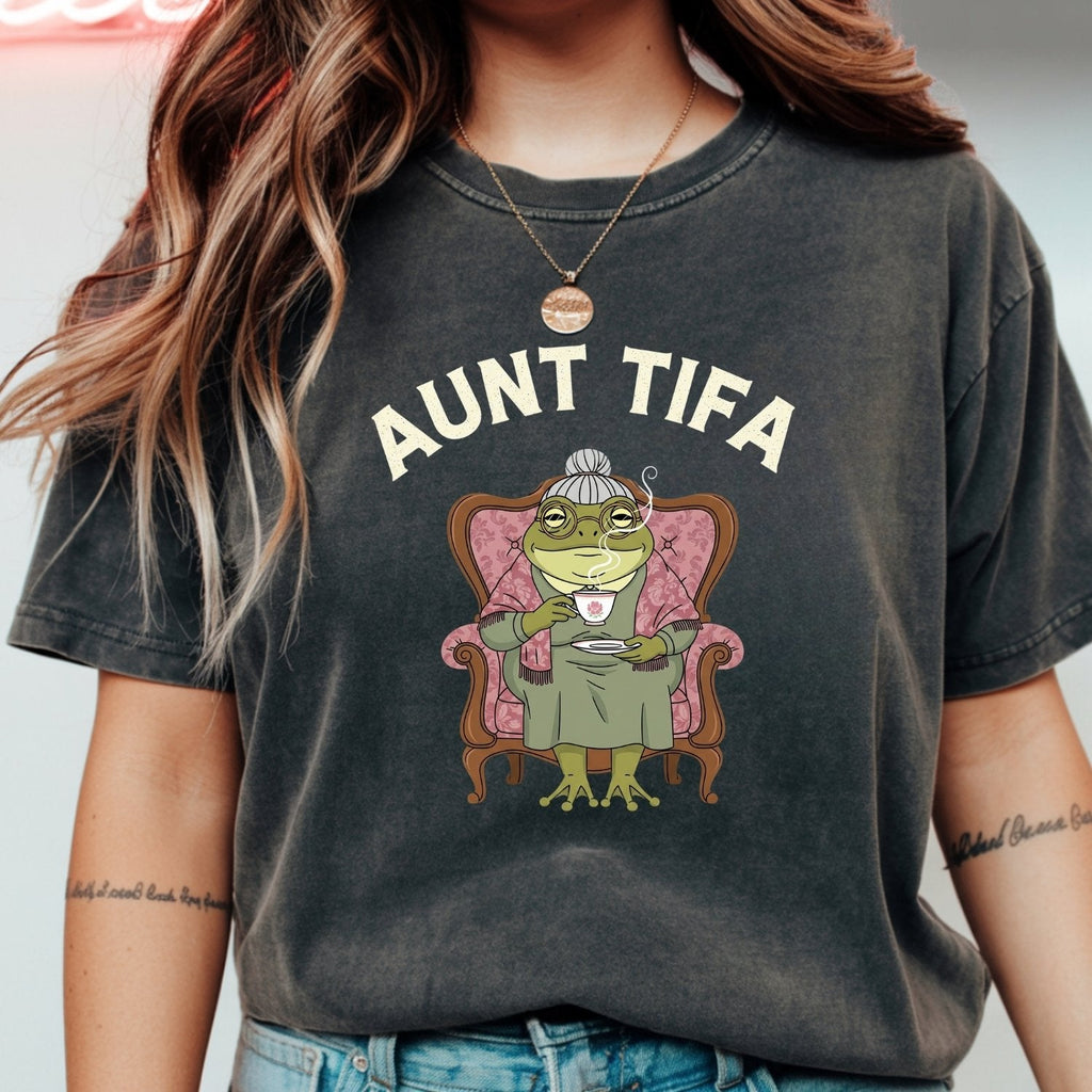 Aunt Tifa Graphic Tee – Funny Internet Meme Style T-Shirt product image 8