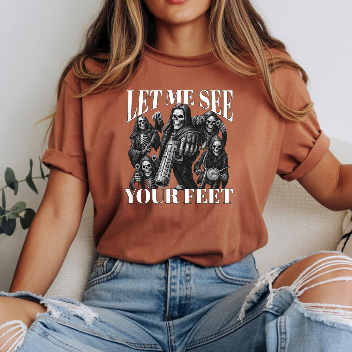 Let Me See Your Feet T-Shirt – Funny Awkward Meme Tee – product image 11