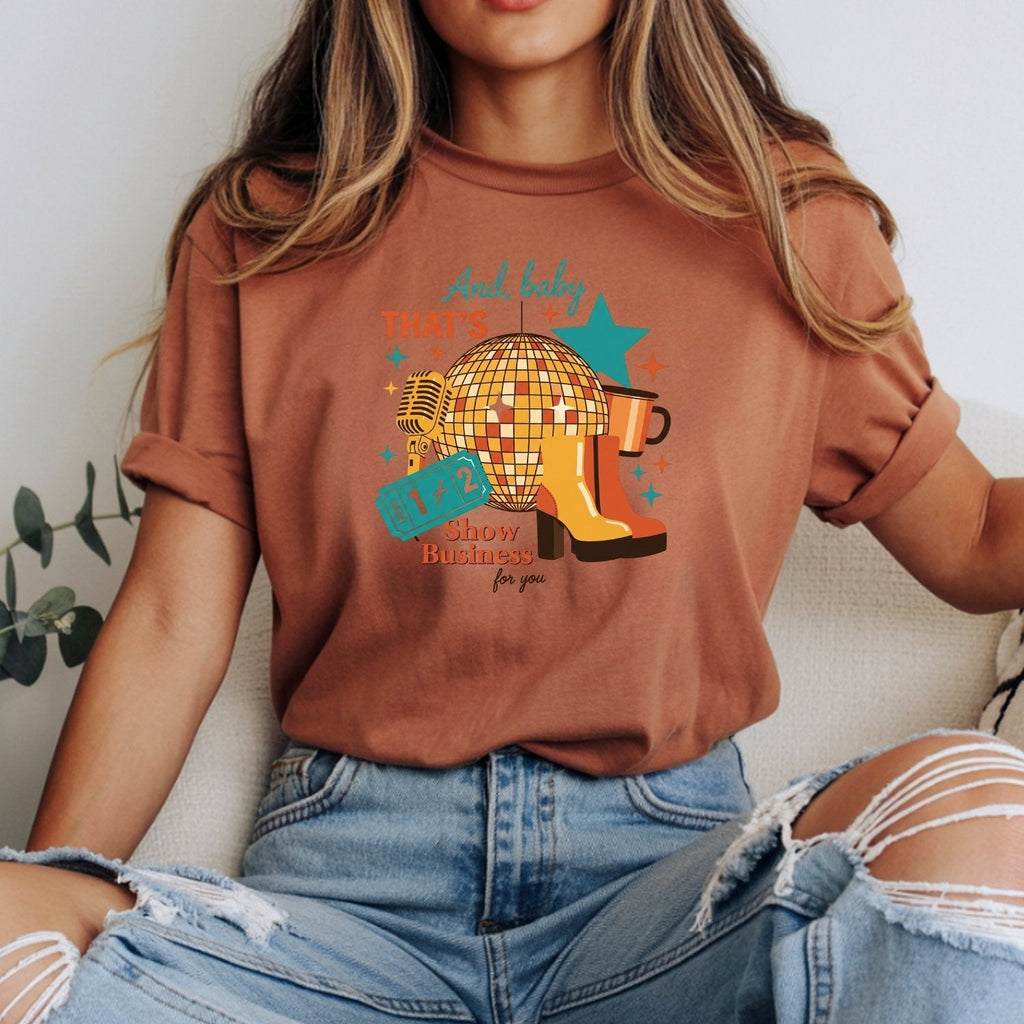 Showgirl Life T-Shirt – Retro Show Business Classic Graphic product image 4
