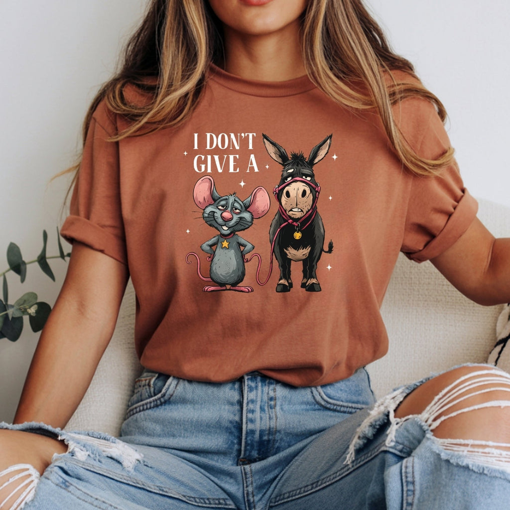 I Don’t Give a Rat’s Tail Shirt – Funny Sarcastic Donkey product image 15