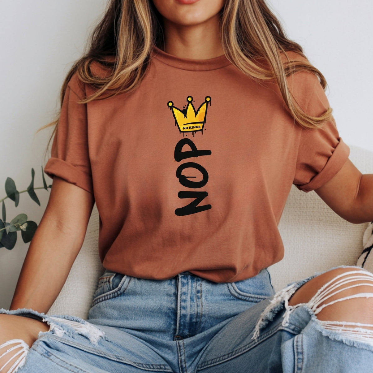 Crown No Kings Shirt – American Democracy Graphic Tee product image 3
