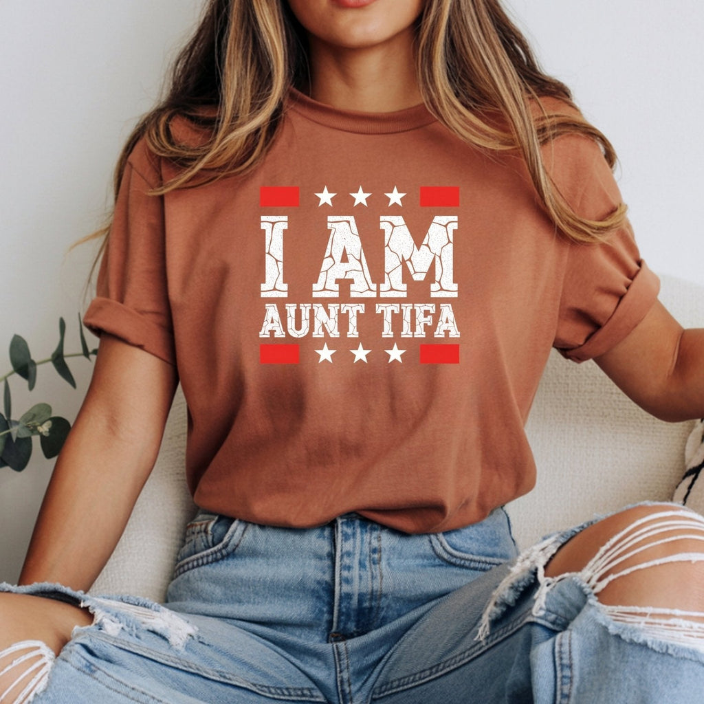 I Am Aunt Tifa Shirt – Funny Meme Graphic Tee for Aunts product image 8