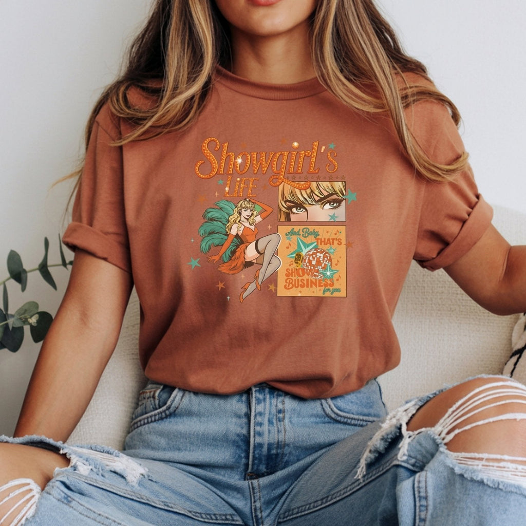 Showgirl Life Era T-Shirt – Vintage Aesthetic Graphic Tee product image 8