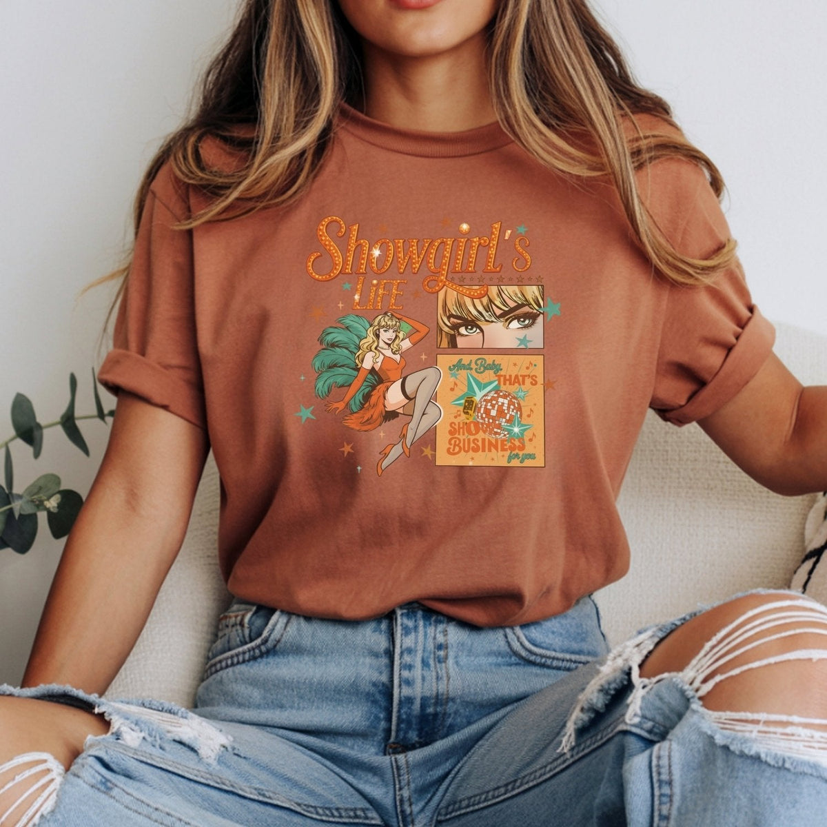 Showgirl Life Era T-Shirt – Vintage Aesthetic Graphic Tee product image 8