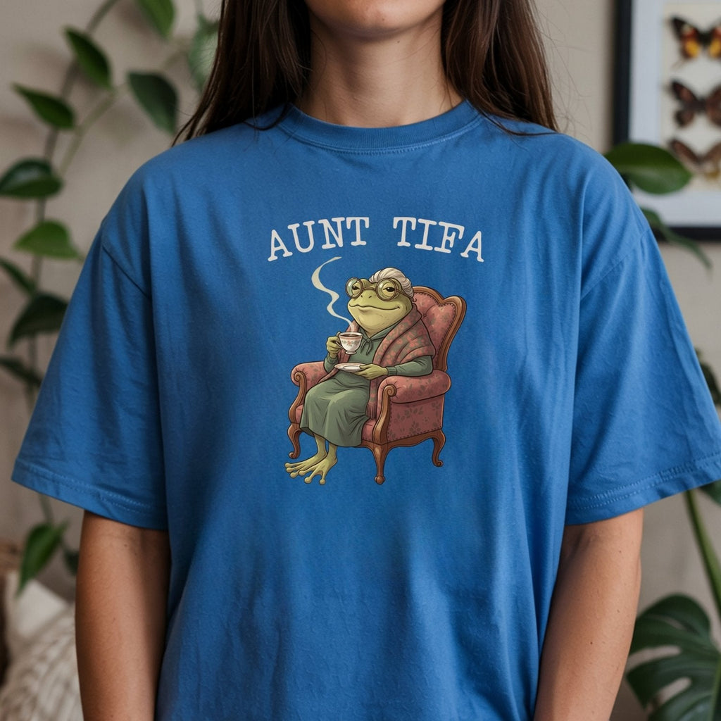 Aunt Tifa Frog T-Shirt – Funny Meme Graphic Tee product image 10
