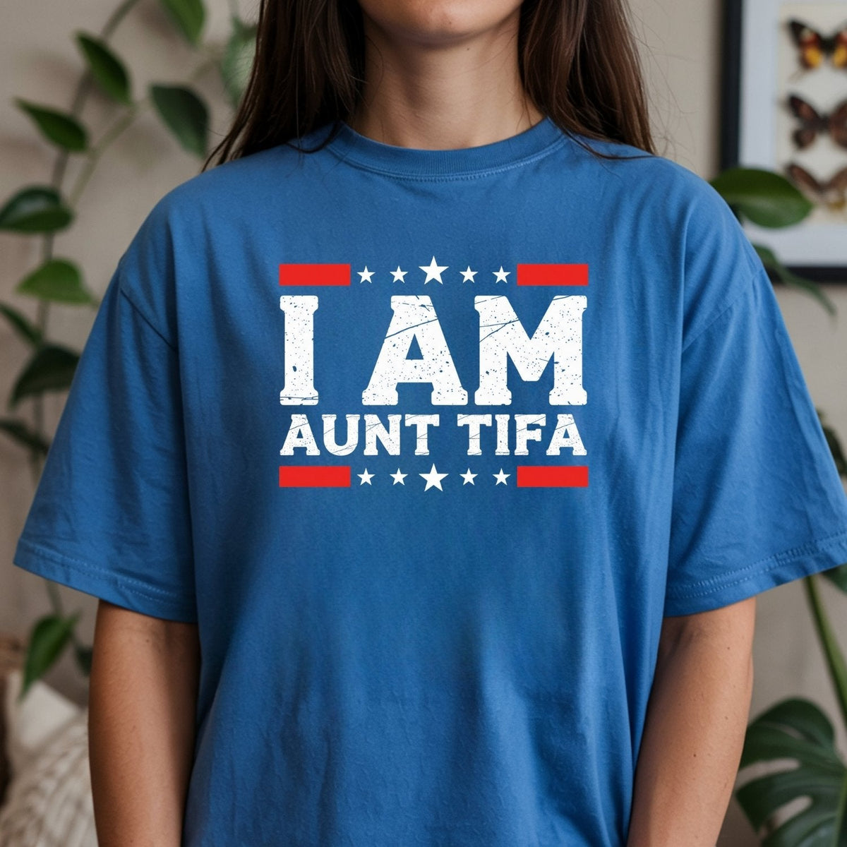 I Am Aunt Tifa T-Shirt – Cute Funny Meme Shirt for Women product image 9