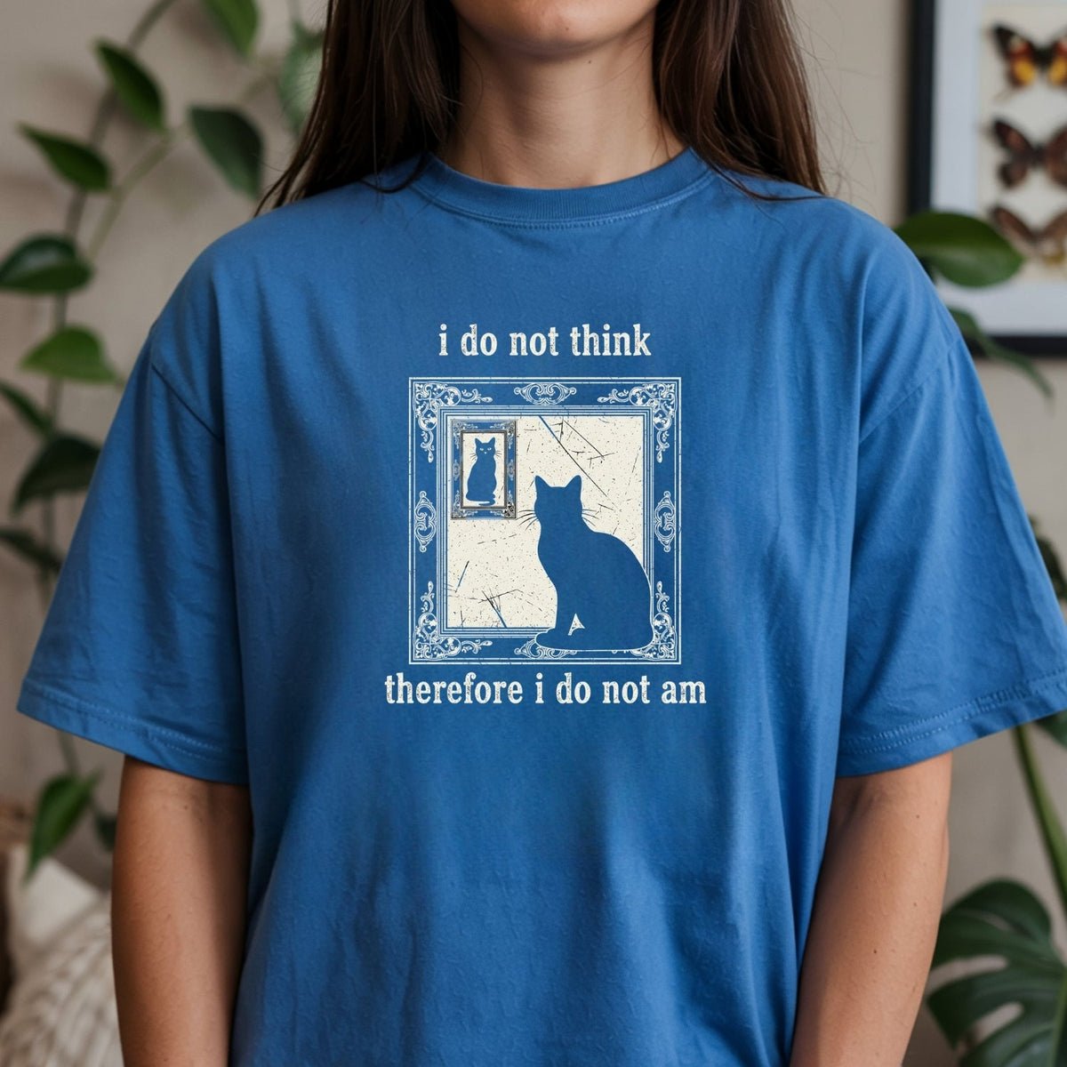 I Do Not Think Therefore I Do Am T-Shirt – Funny Cat Tee – product image 16
