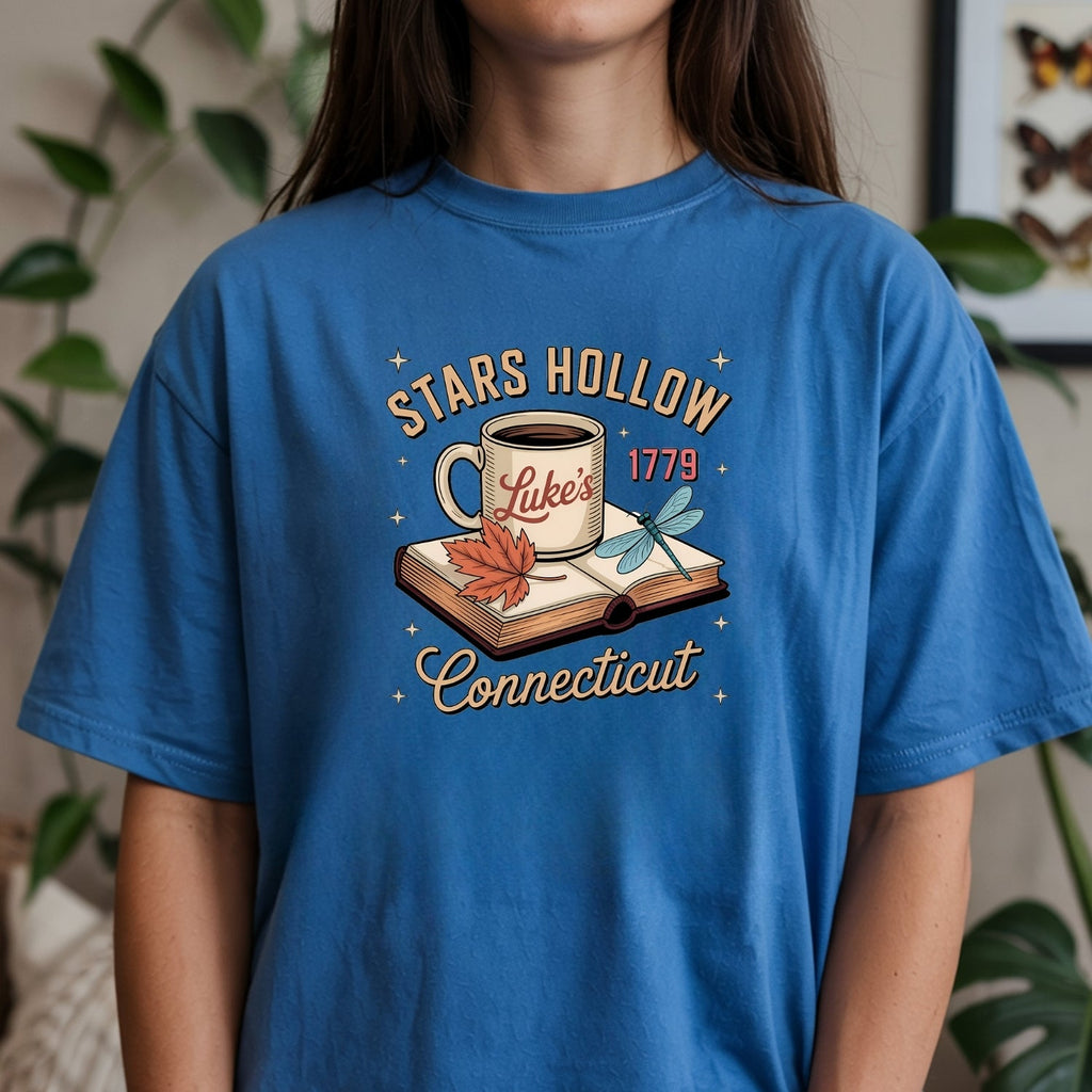 Retro Coffee Shop Tee – Stars Hollow Connecticut 1779 product image 11