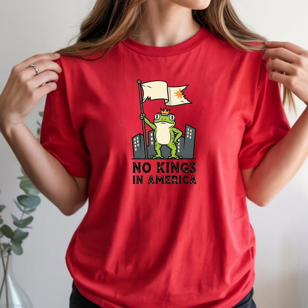 No Kings in America Frog T-Shirt – Rebellious Cartoon product image 18