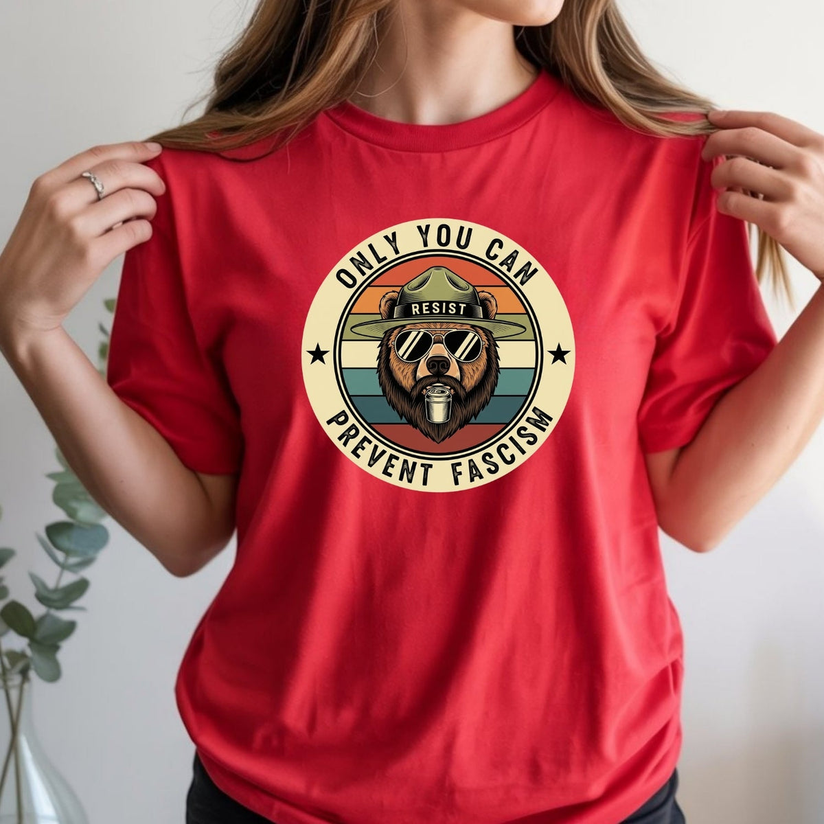 Retro Forest Ranger Bear T-Shirt – Funny Environmental product image 15
