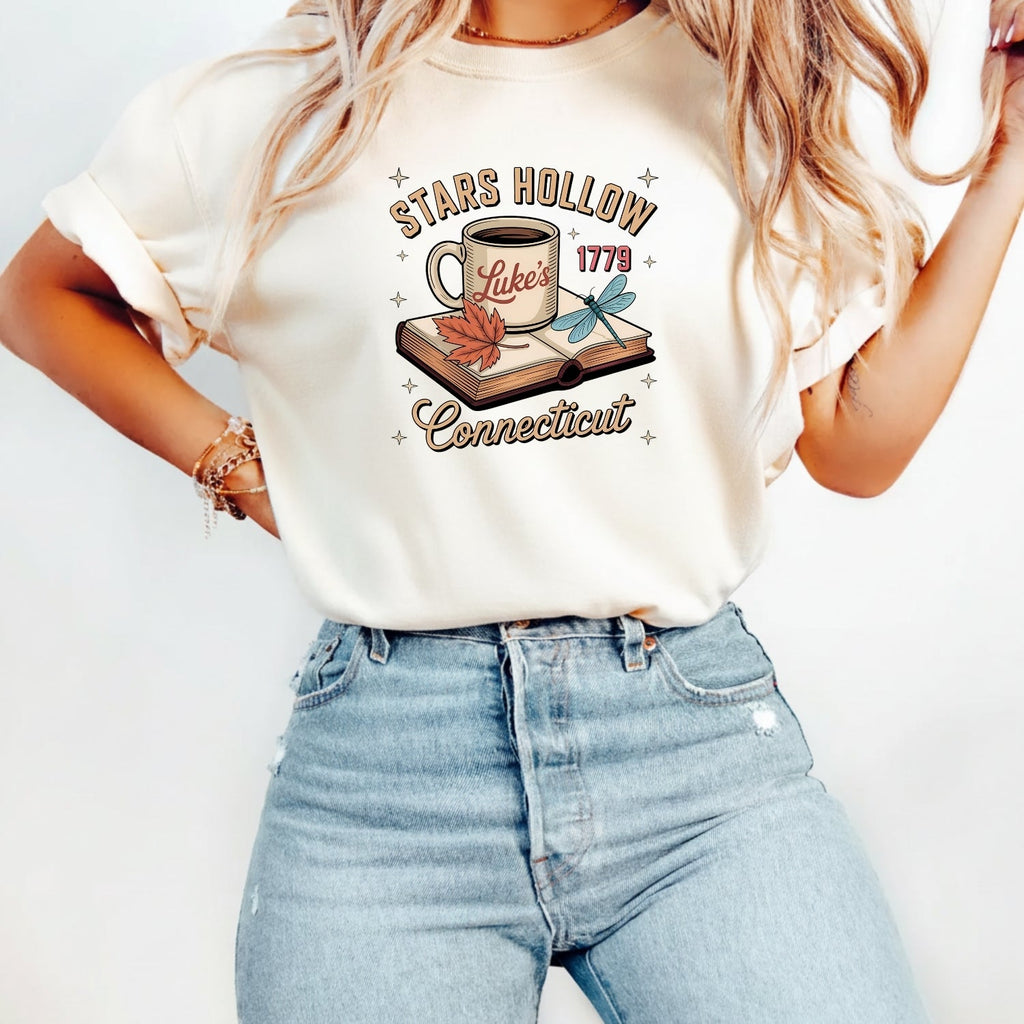 Retro Coffee Shop Tee – Stars Hollow Connecticut 1779 product image 13