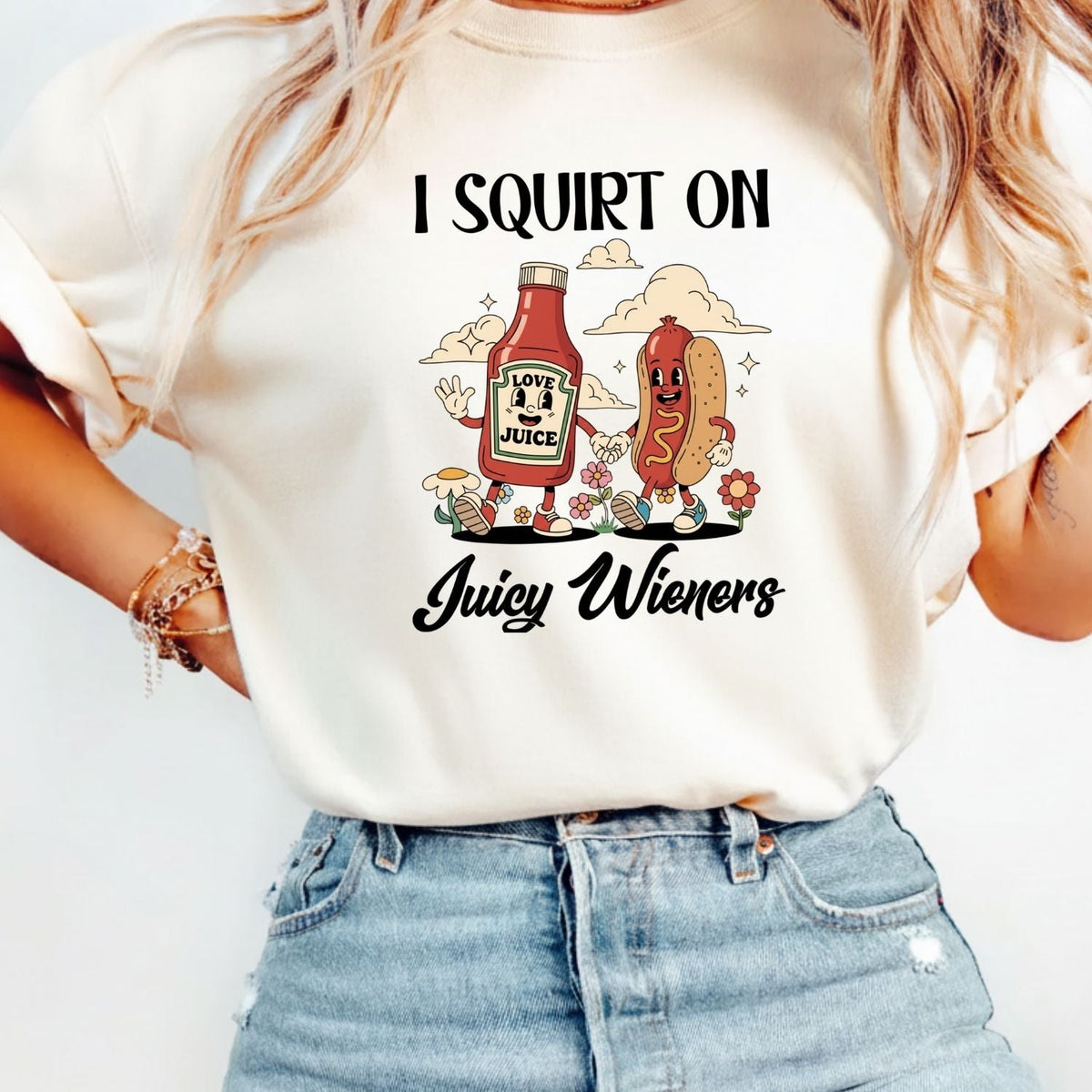Funny Hot Dog T-Shirt - Retro Food Pun Tee - Inappropriate product image 2