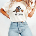 No Kings Raccoon Graphic T-Shirt - Freedom and Independence product image 1