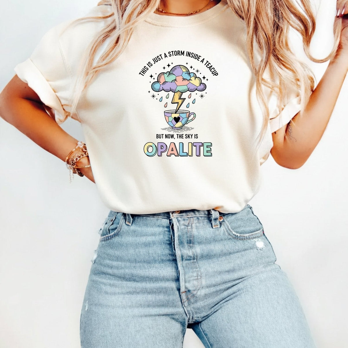 Storm in a Teacup Shirt – Opalite Sky Romantic Graphic Tee product image 2
