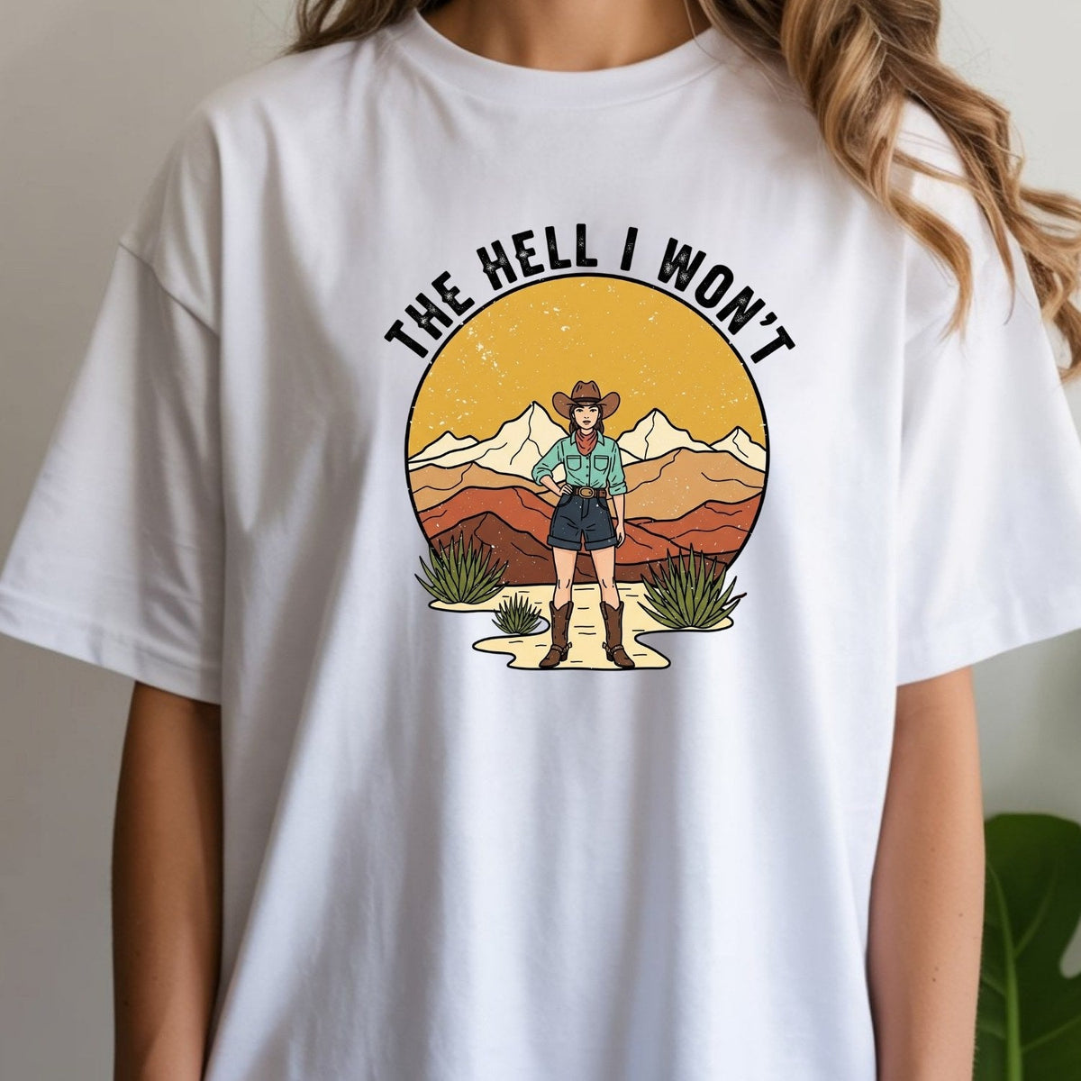 The Hell I Won’t Shirt – Retro Feminist Tee, Women’s product image 3
