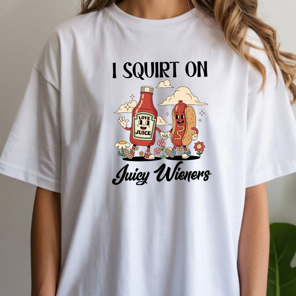 Funny Hot Dog T-Shirt - Retro Food Pun Tee - Inappropriate product image 3