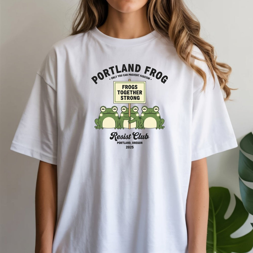 Funny Portland Frog Strong Together Tee – Rebellious Meme product image 3