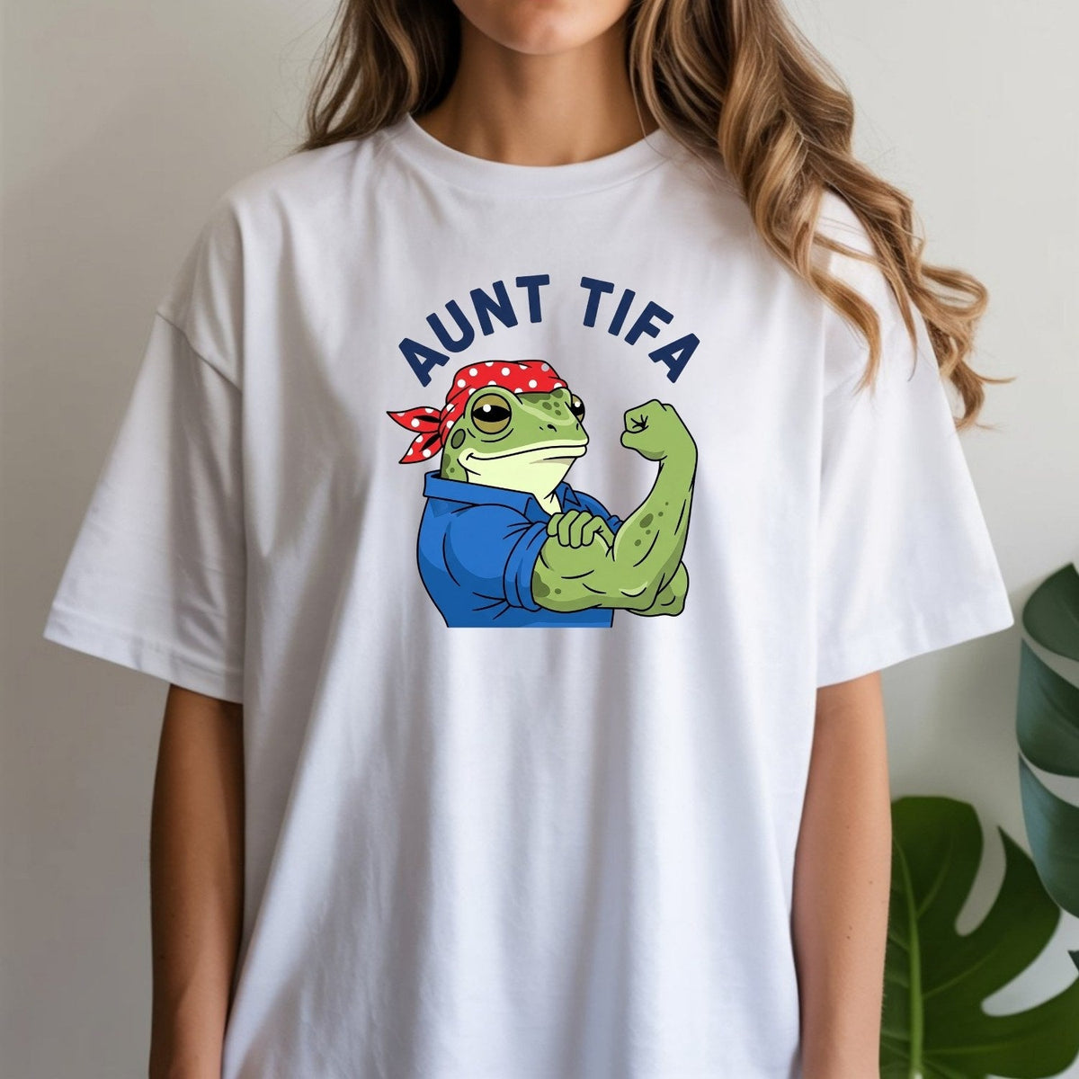 Aunt Tifa Resist Frog T-Shirt – Humorous Graphic Tee for product image 9