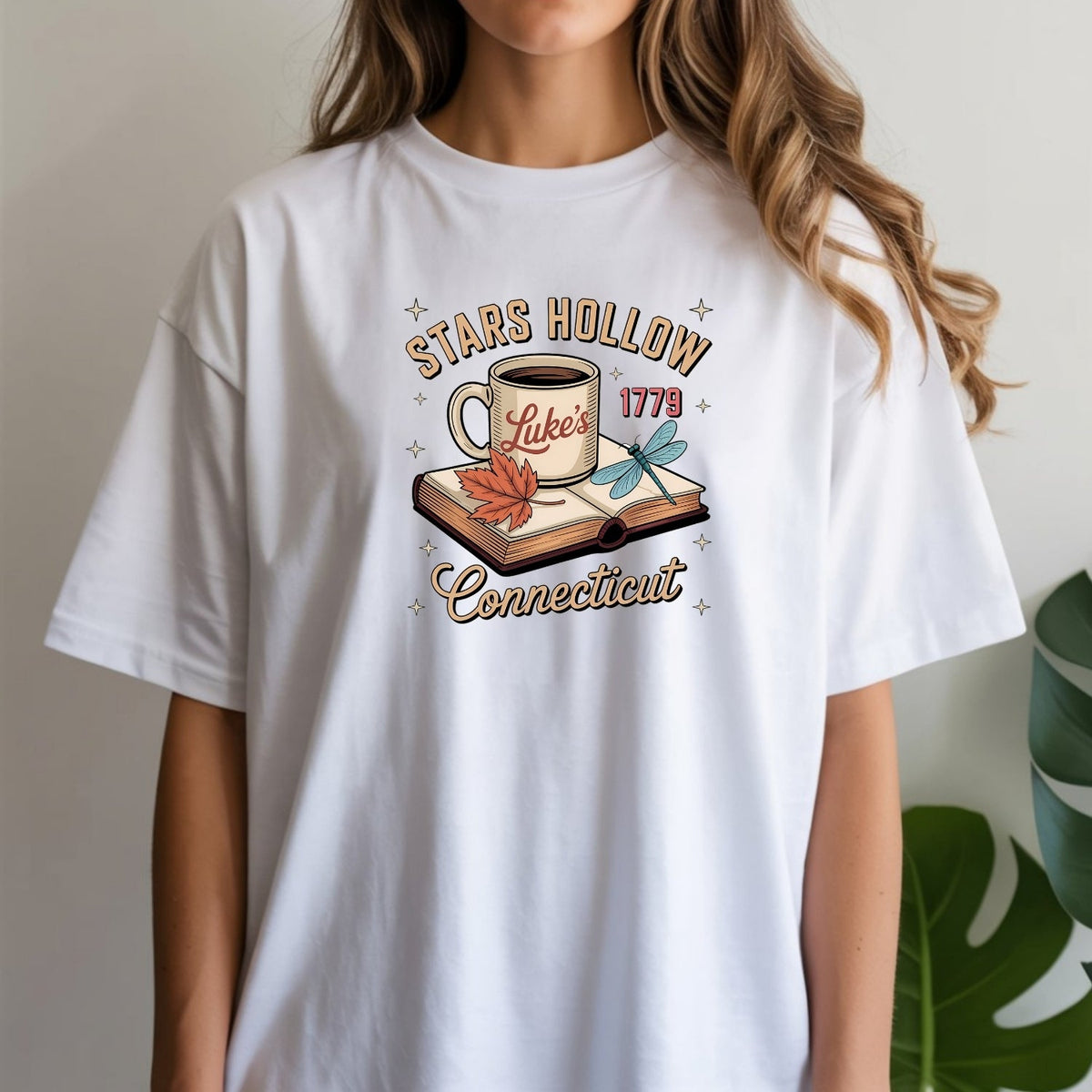 Retro Coffee Shop Tee – Stars Hollow Connecticut 1779 product image 14