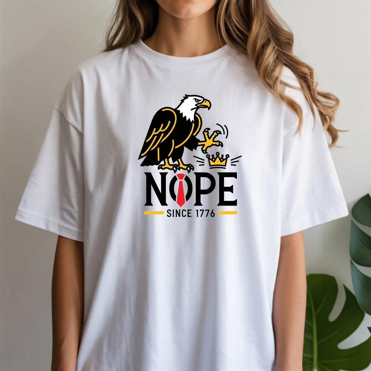 No Kings in America Shirt – Bald Eagle Graphic Tee – Funny product image 2