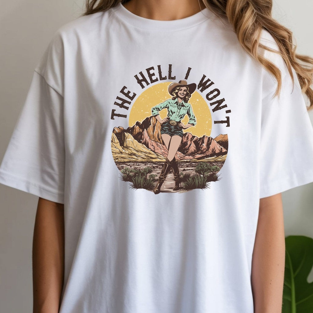 The Hell I Won’t T-Shirt – Retro Feminist Tee, Equality & product image 3