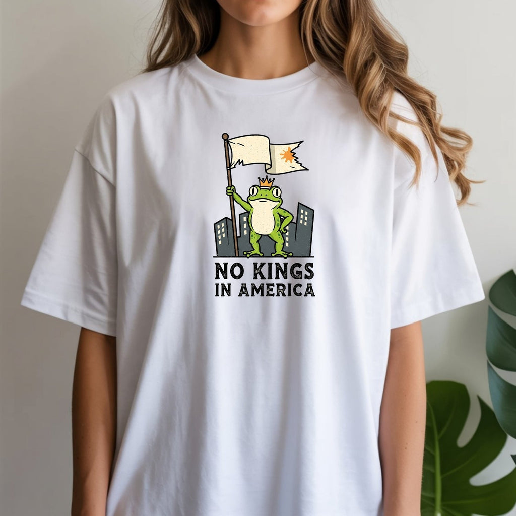 No Kings in America Frog T-Shirt – Rebellious Cartoon product image 20