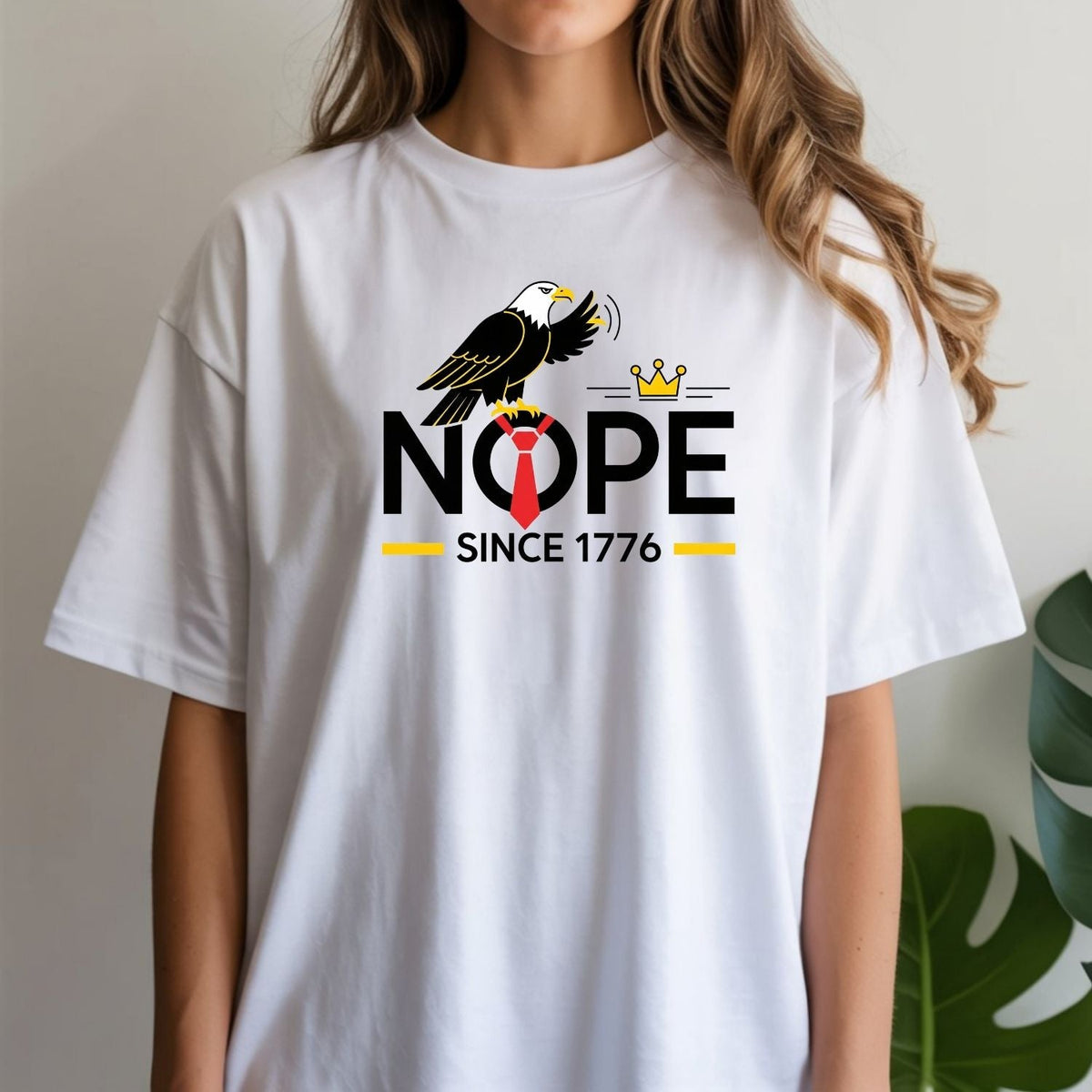 Bald Eagle NOPE Since 1776 T-Shirt – No Kings in America product image 3