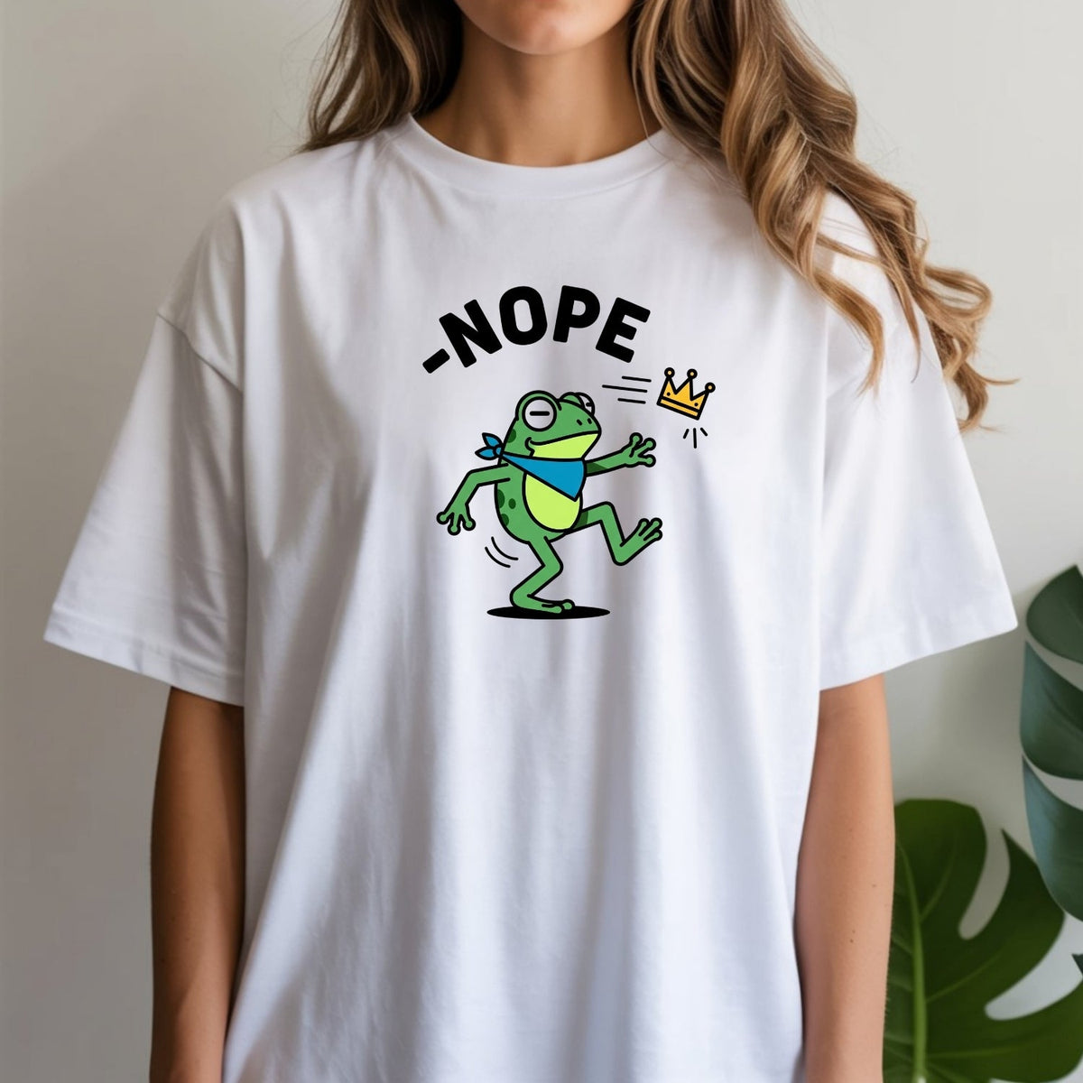 No Kings Streetwear T-Shirt – Frog Graphic Cotton Top for product image 6
