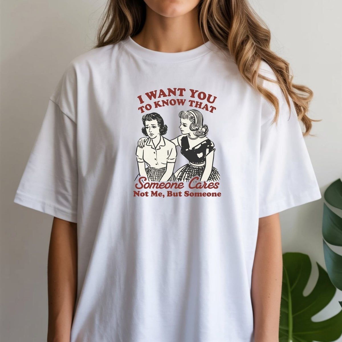 Someone Cares T-Shirt – Retro Sarcastic Tee – Snarky Humor product image 3
