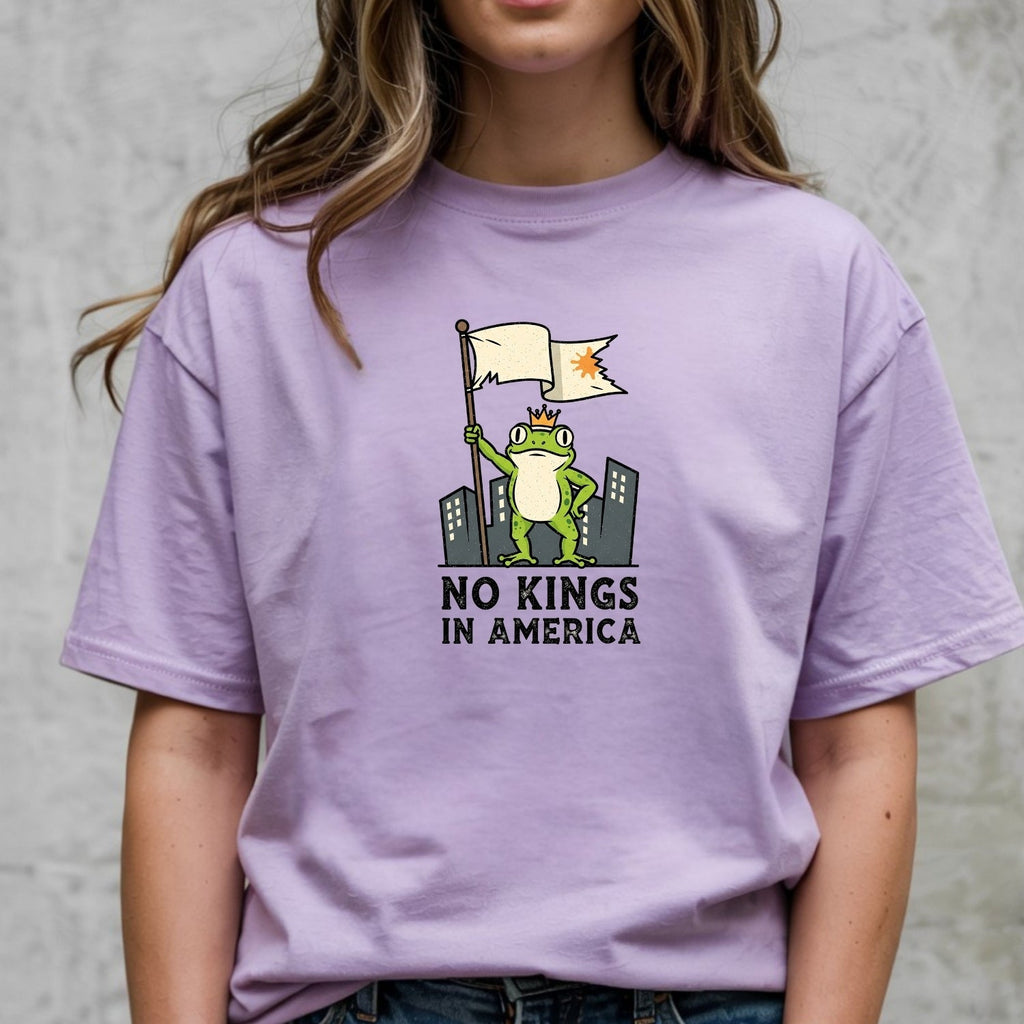 No Kings in America Frog T-Shirt – Rebellious Cartoon product image 21