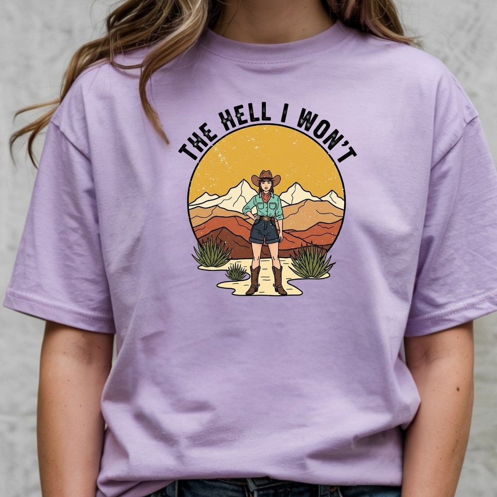 The Hell I Won’t Shirt – Retro Feminist Tee, Women’s product image 4