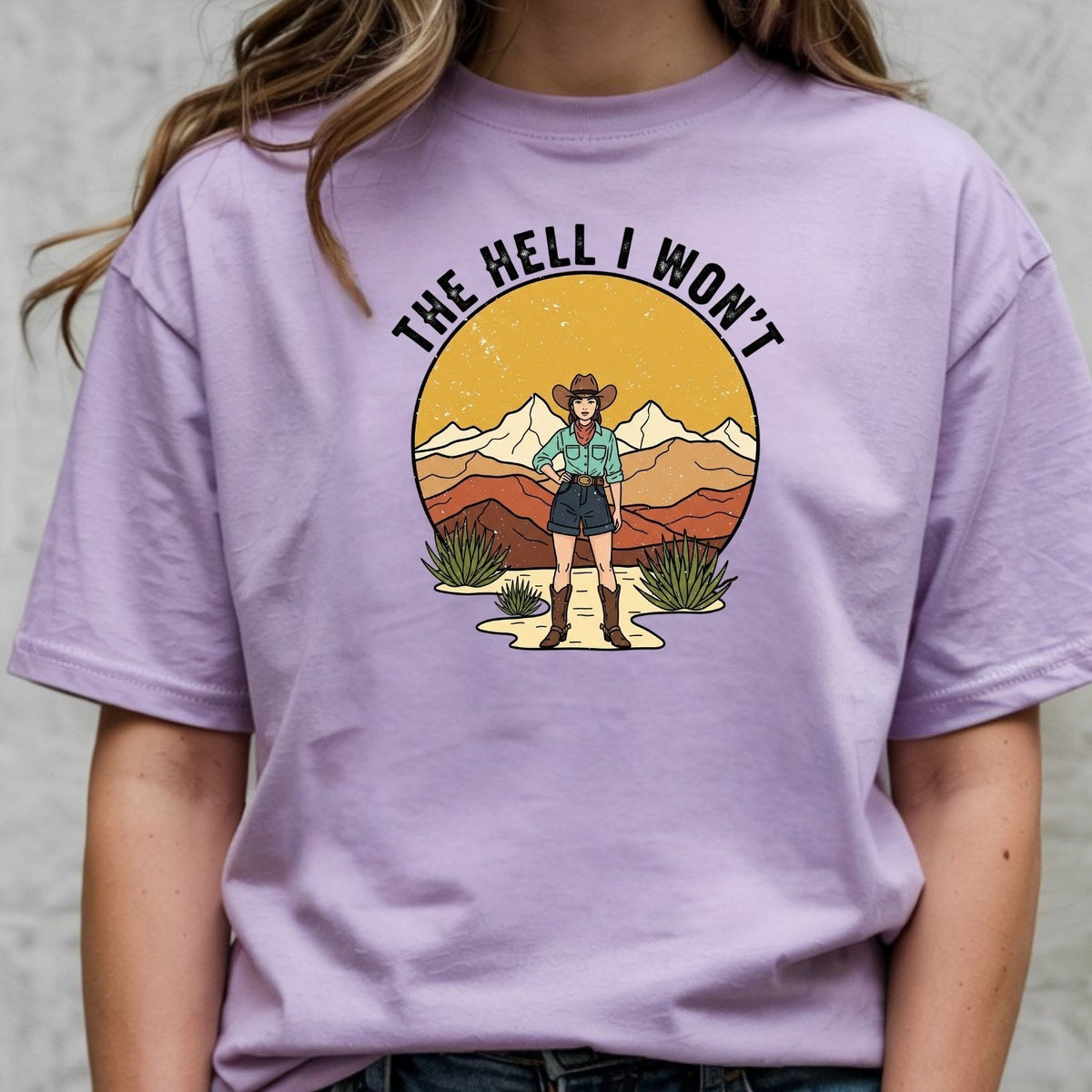 The Hell I Won’t Shirt – Retro Feminist Tee, Women’s product image 4
