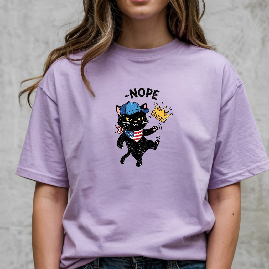 No Kings Shirt – Black Cat Parody Tee – Funny Democracy product image 4