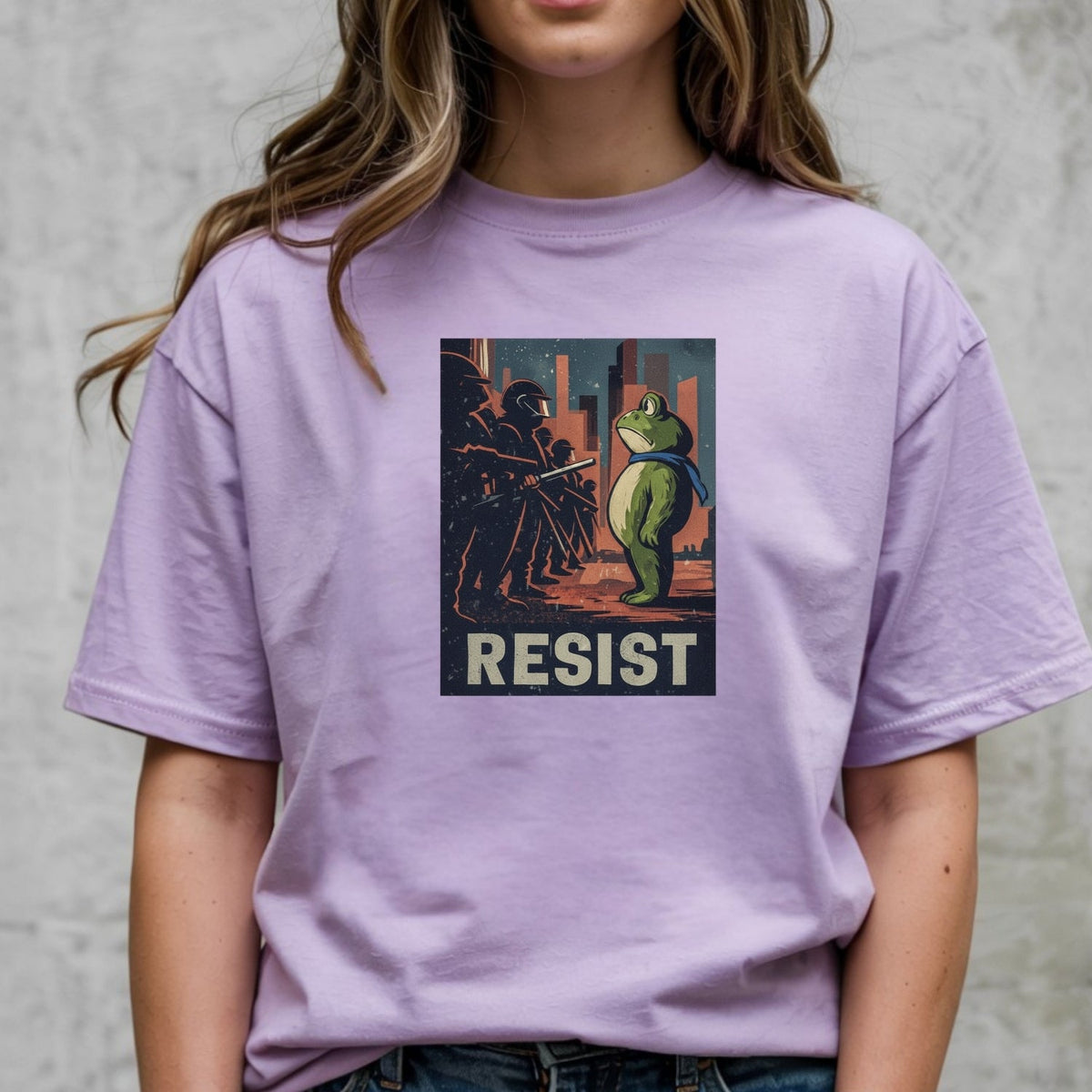 Resist Portland Frog Shirt – Funny Rebel Graphic Tee – No product image 18