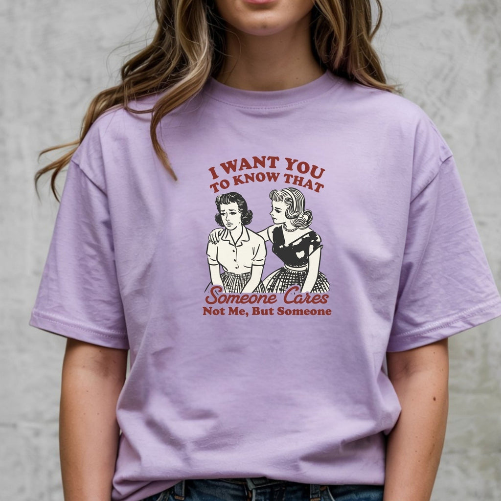 Someone Cares T-Shirt – Retro Sarcastic Tee – Snarky Humor product image 4