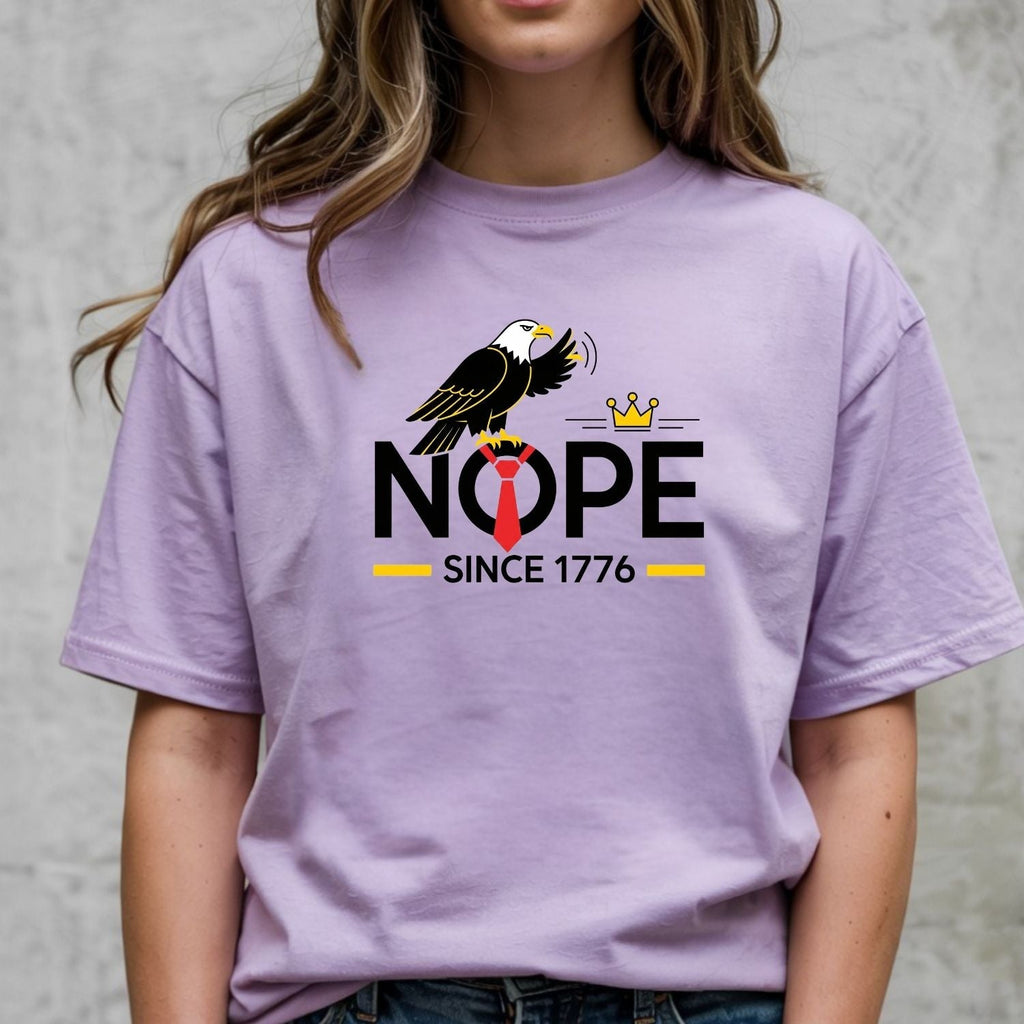 Bald Eagle NOPE Since 1776 T-Shirt – No Kings in America product image 4