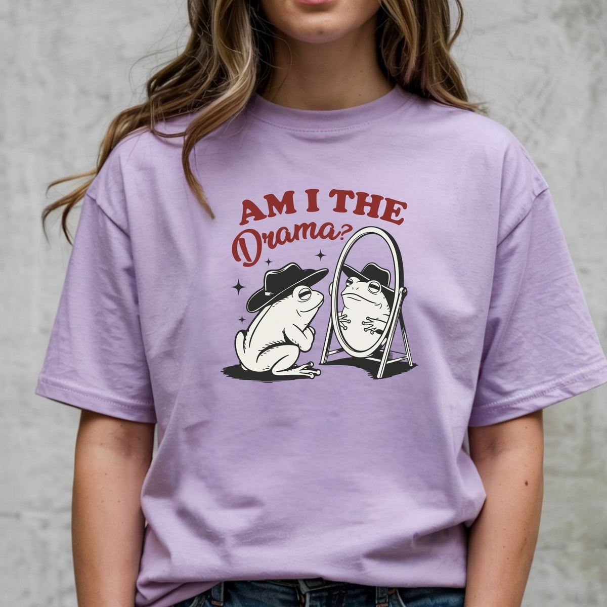 Am I the Drama Shirt – Funny Cowboy Frog Tee – Snarky Humor product image 5