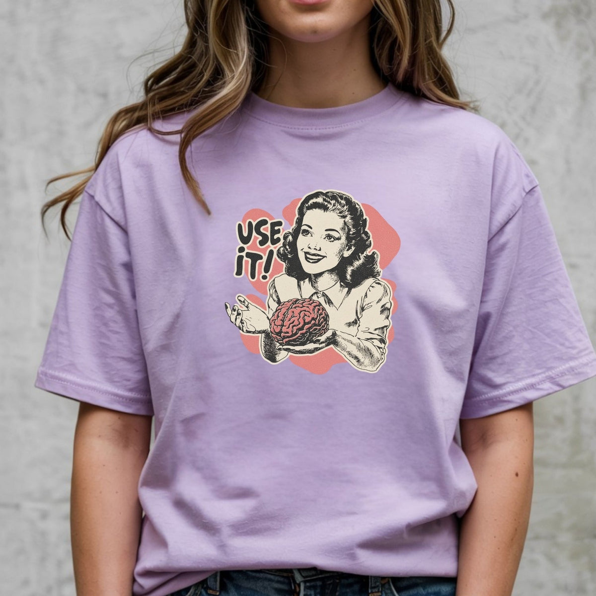 Use Your Brain Graphic T-Shirt – Sarcastic Vintage Tee – product image 14