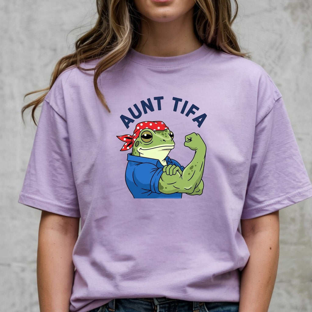 Aunt Tifa Resist Frog T-Shirt – Humorous Graphic Tee for product image 10
