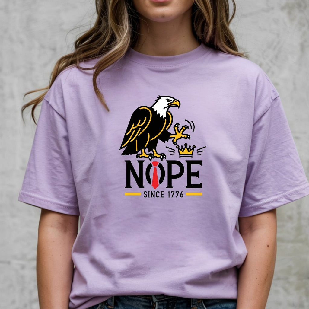 No Kings in America Shirt – Bald Eagle Graphic Tee – Funny product image 3