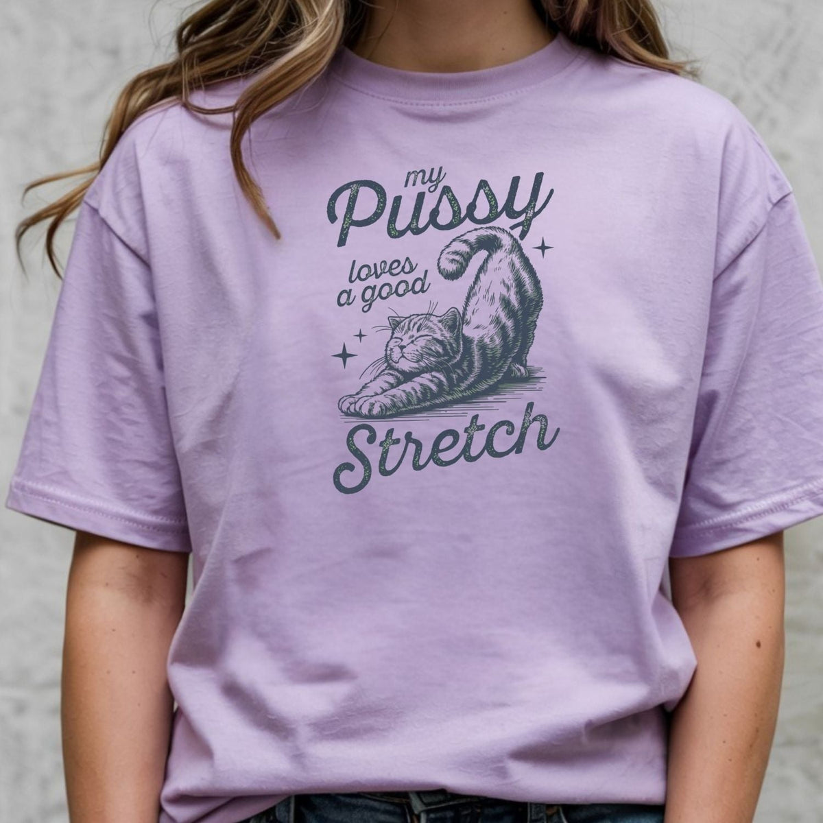 Cheeky Cat Shirt – Funny Stretching Tee, Retro Humor Gift product image 5