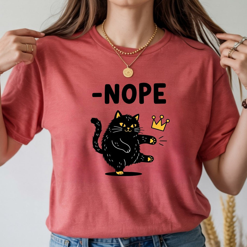 Black Cat Parody T-Shirt – No Kings in America Funny Satire product image 5