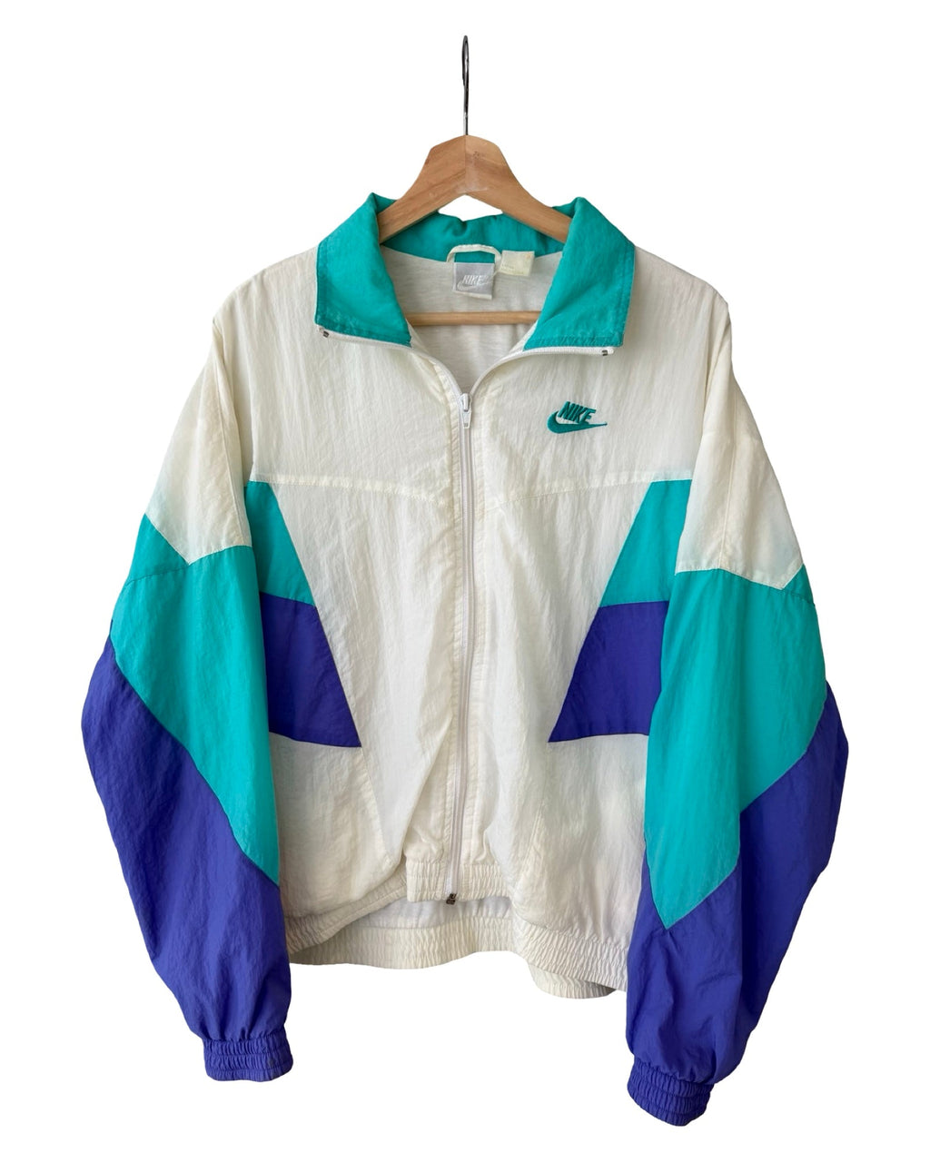 Vintage 90s Nike Teal & Purple Windbreaker Jacket product image 1