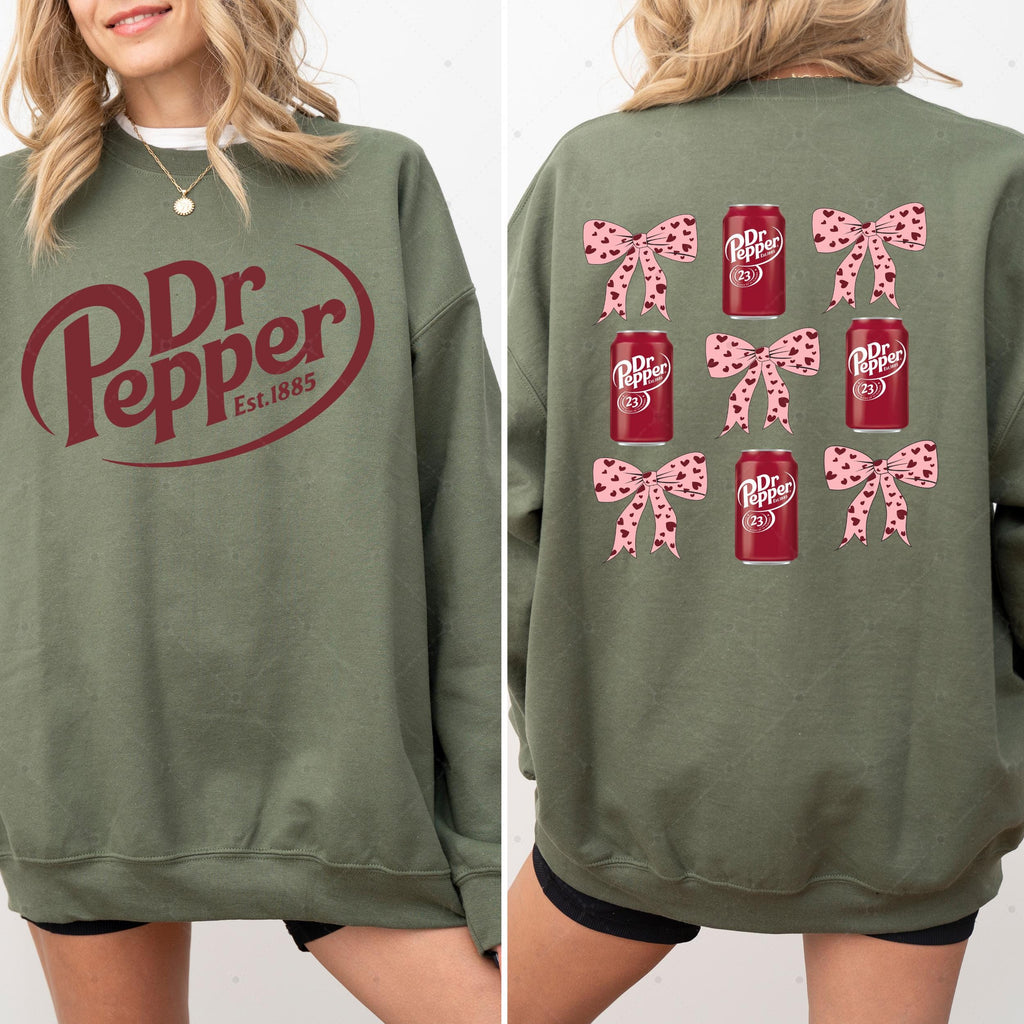 Dr Pepper Two-Sided Sweatshirt – Coquette Soda Lover product image 7