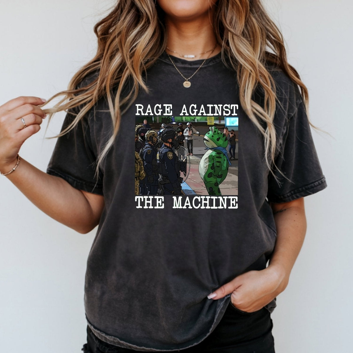 Portland Frog Protest Shirt – Vintage Activist-Inspired product image 11