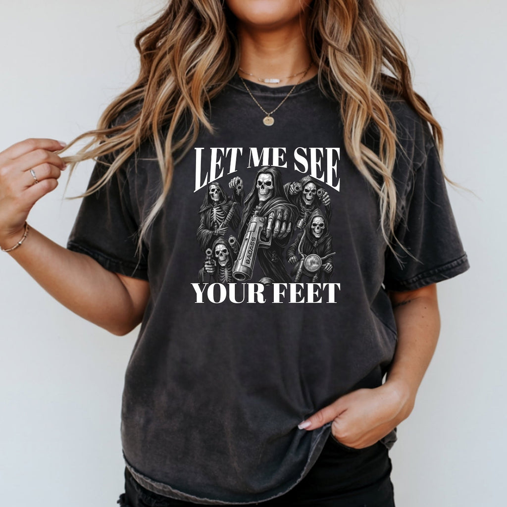 Let Me See Your Feet T-Shirt – Funny Awkward Meme Tee – product image 14