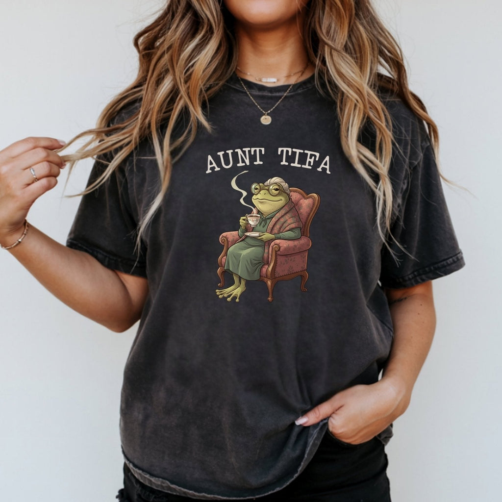 Aunt Tifa Frog T-Shirt – Funny Meme Graphic Tee product image 12